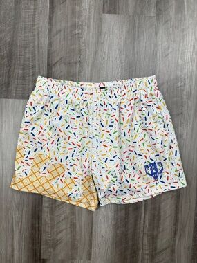 Baseball Lifestyle 101 Vanilla Sprinkle Ice Cream Shorts - Medium